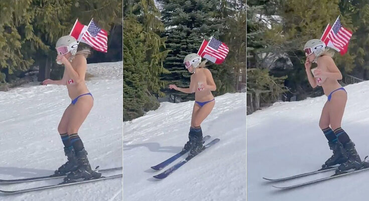 Chelsea Handler Skis Topless