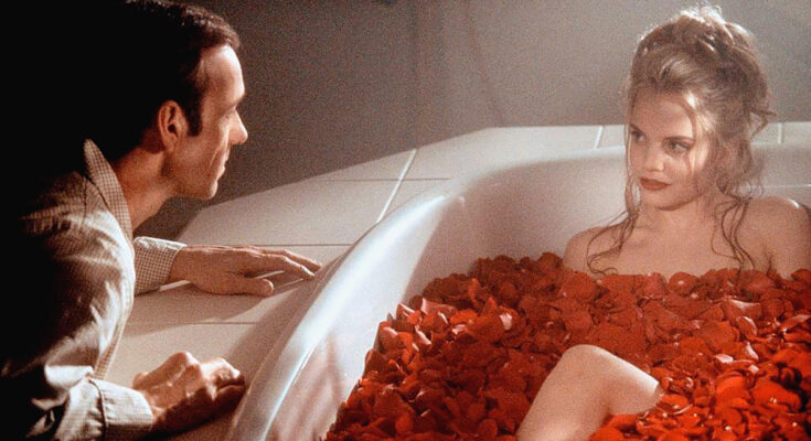 Kevin Spacey and Mena Suvari in American Beauty